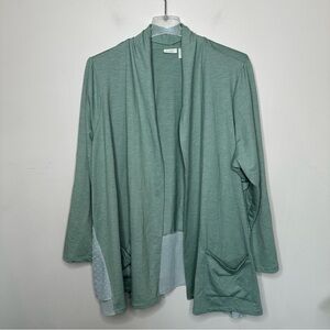 LOGO Lounge Lori Goldstein Open Cardigan